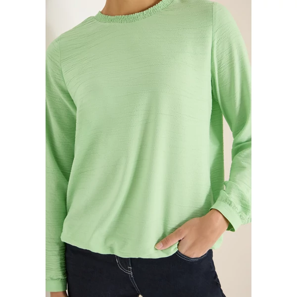 Solid Smock Neckline Blouse 2512