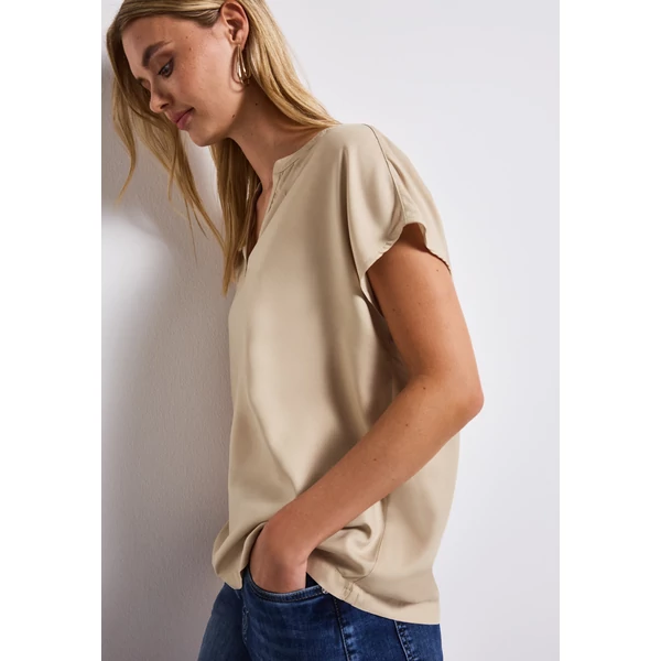 Blúz - QR Shirtblouse w splitneck UNI 2504