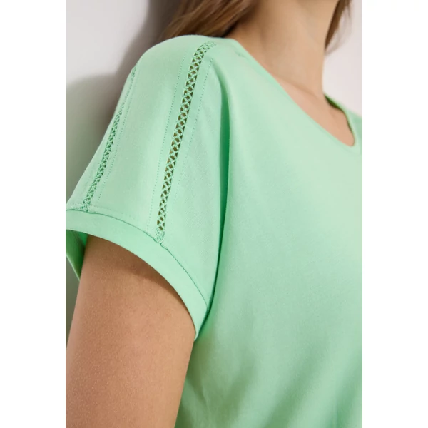 Ing - NOS Solid Lace Shoulder T-Shir - 26FS