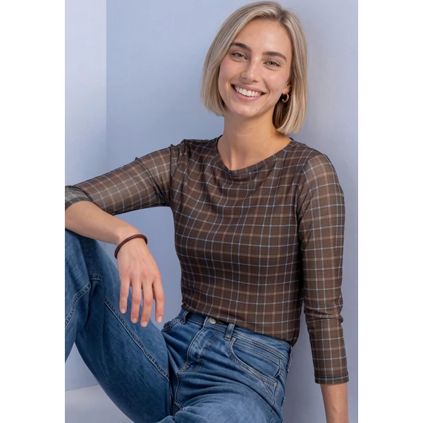 Ing - LTD QR printed mesh shirt w.3/ - 26HW