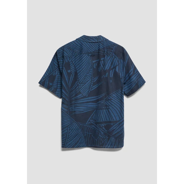 Ing -  Resort fit: lightweight cotton-linen shirt with all-over print 2605