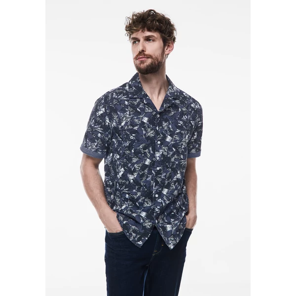 Ing - resort shirt w. aop short slee 2404