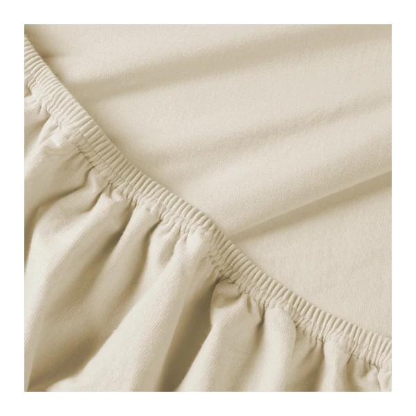 BIllerbeck REBEKA elasztikus jersey lepedő - Panna Cotta 180/200*200 cm