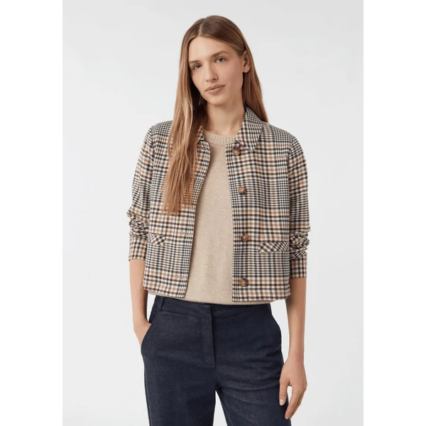 Blézer és dzseki indoor -  Short checked jacket with welt pockets 2510