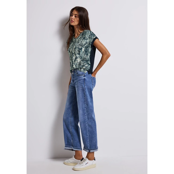 Ing - LTD QR printed mat-mix v-neck 2507