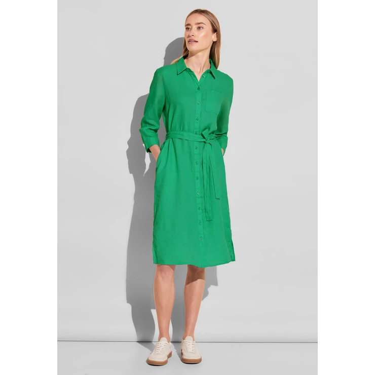 Ruha - LS_solid Linen Shirt Dress 2404
