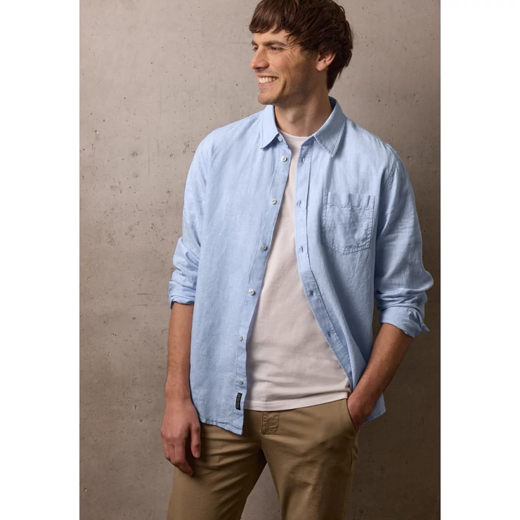 ING - 2tone cotton linen longsleeve - 2604