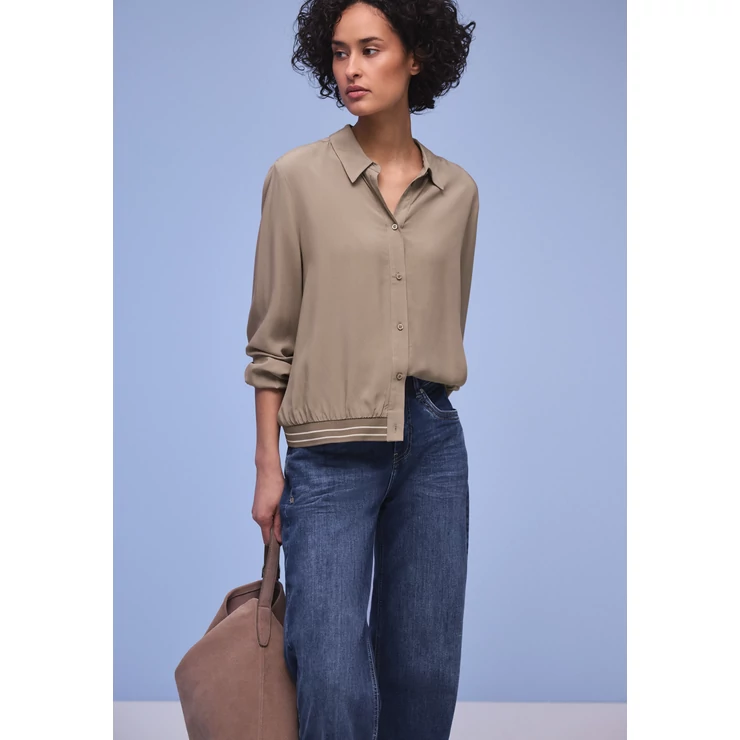 Blúz - Shirtcollar blouse w elastic h 2602