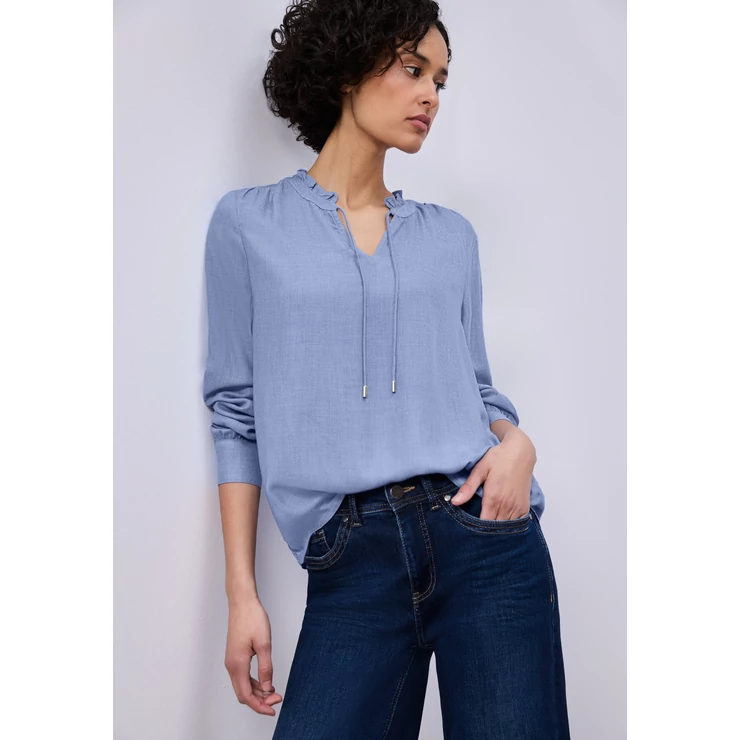 Blúz - Melange tunic blouse w frill 2602
