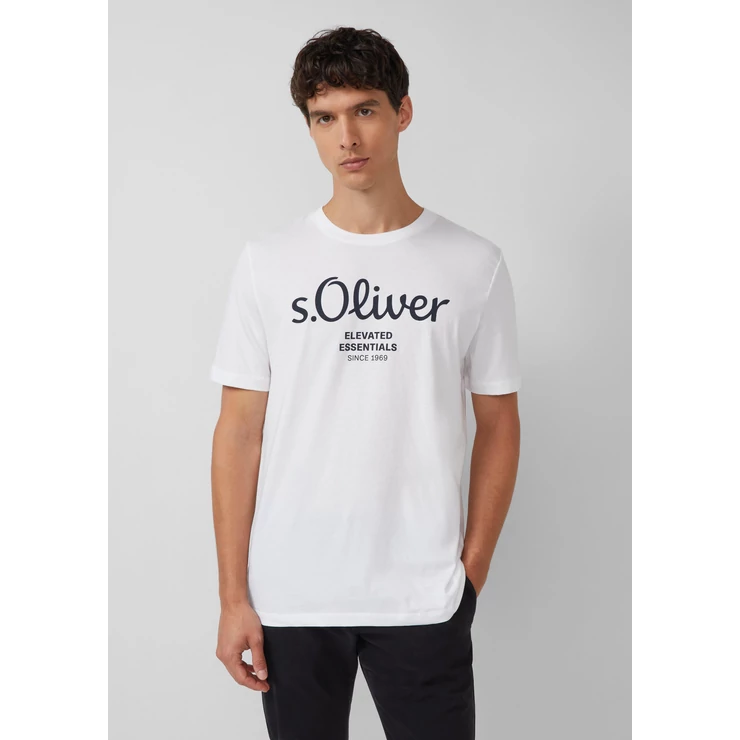 Póló Cotton T-shirt with logo print 2603