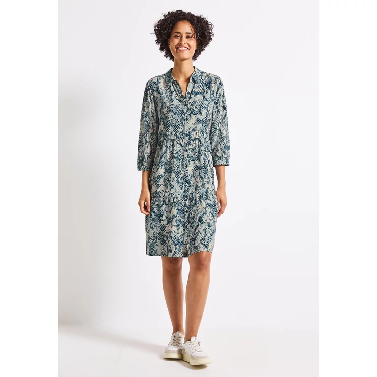 Ruha - Shirt collar Tunic Dress_AOP 2507