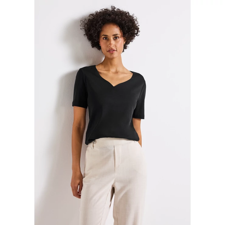 Ing - QR shirt w.heart neckline shap 2507