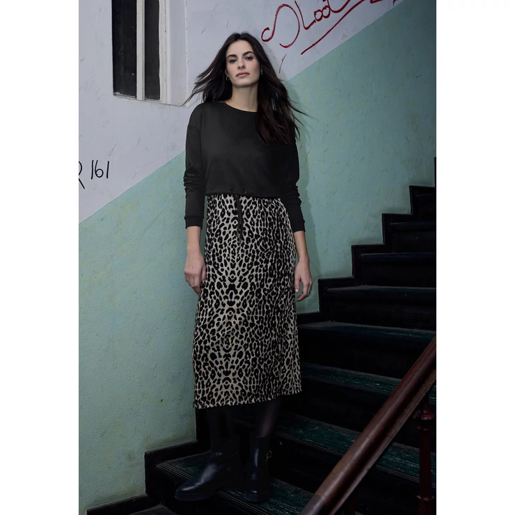 OTLT Ruha - Mesh Mat Mix Dress_AOP 2601