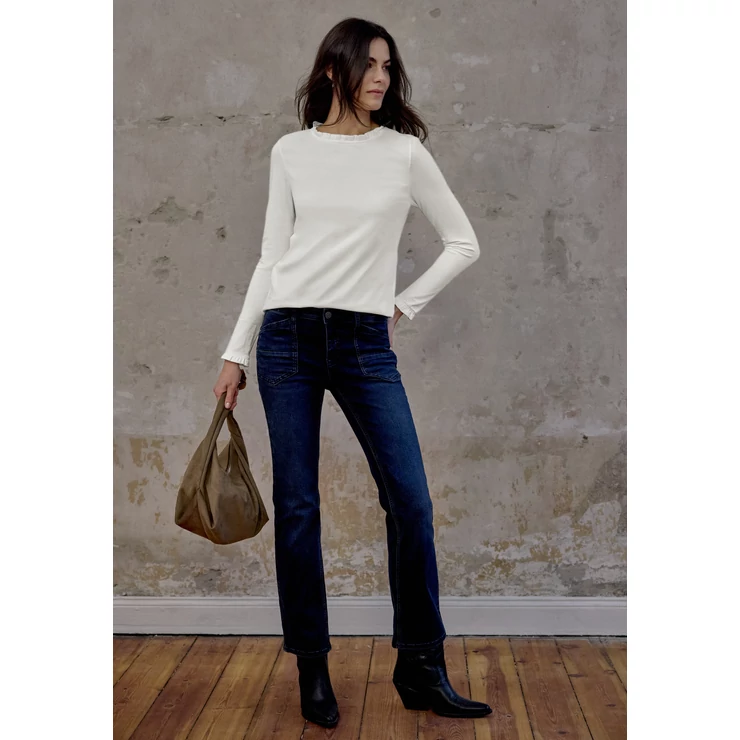 Póló - LTD QR_Studio_frill neck basic 2601