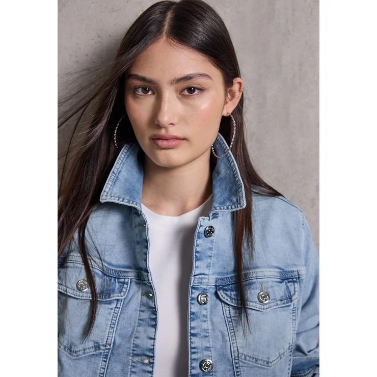 Blézer és dzseki indoor - QR_Denim_Studio-Jacket,Bleache 2504