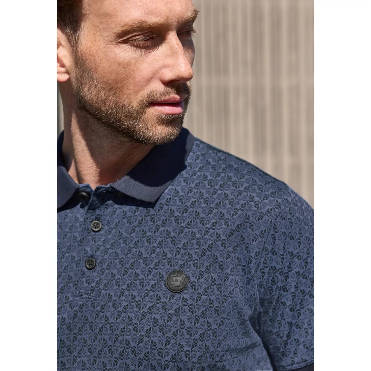 Póló - Slub Polo with allover Print - 2605