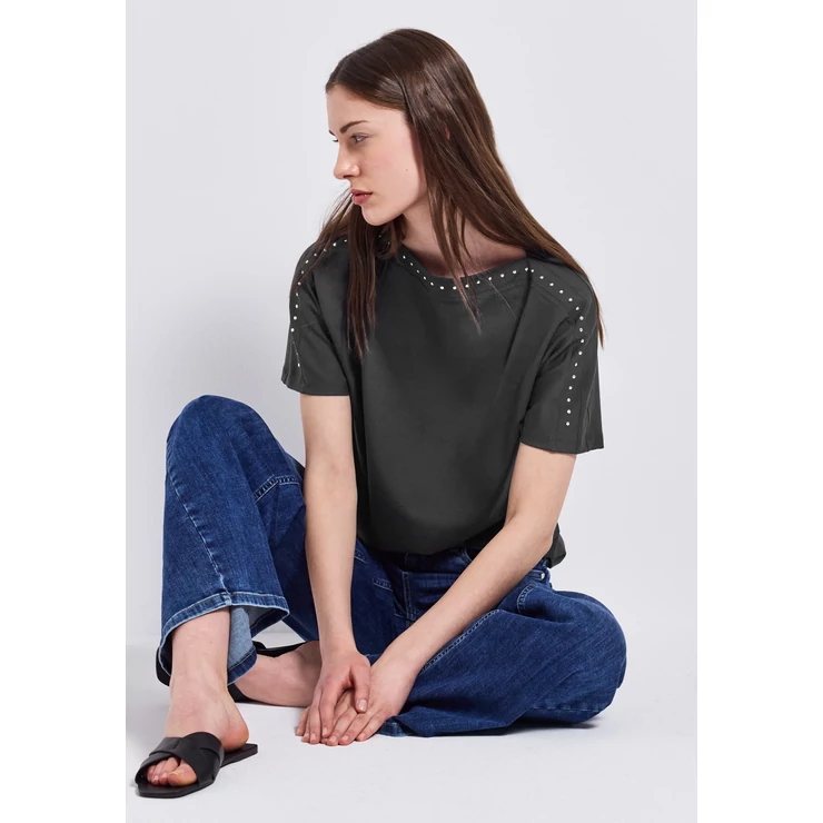 Ing - u-boat shirt w.metal rivets 2505