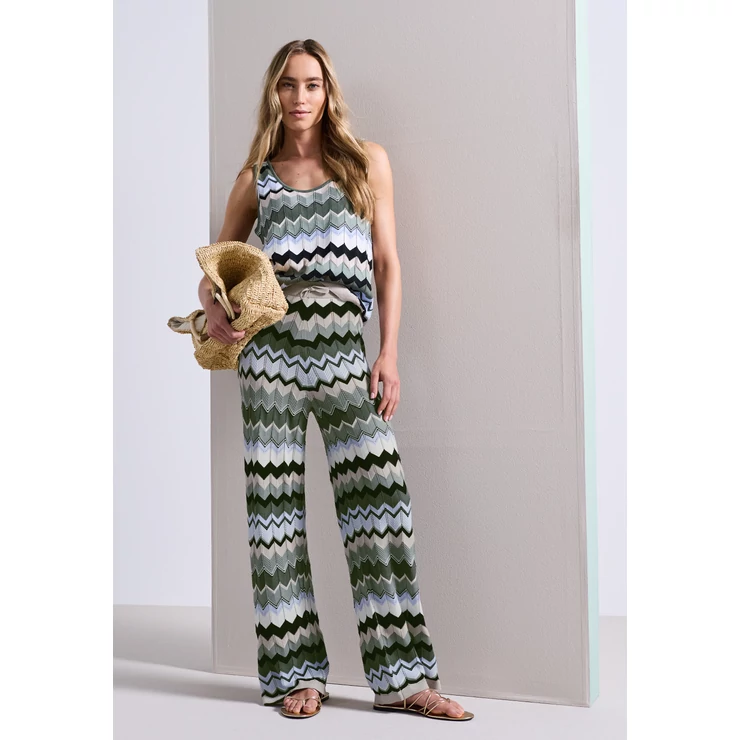 Nadrág - multicolor zig-zag pants - 2605