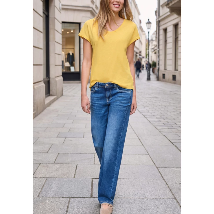Póló - v-neck jersey slub shirt - 2605