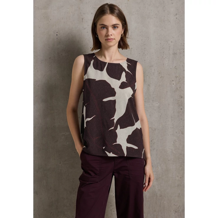 Blúz-Ing - Blouse top w strap details AOP 2507