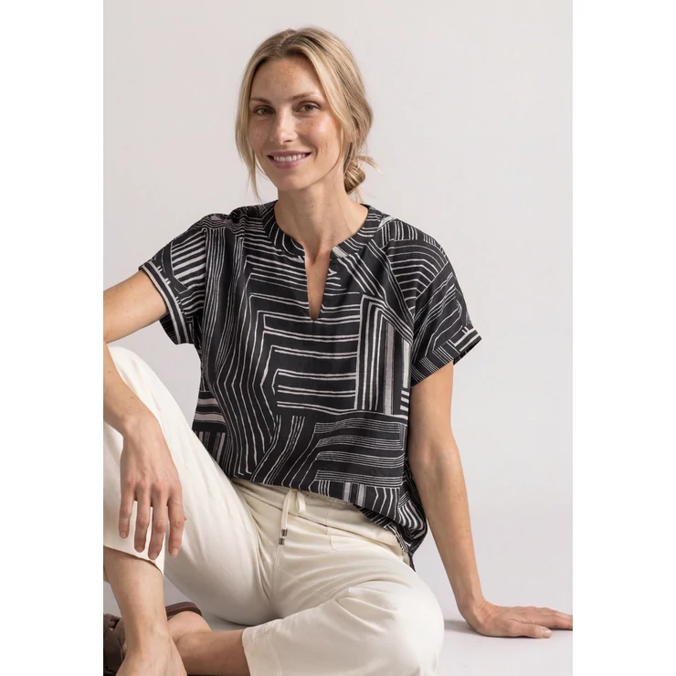 Ing - LTD QR printed mat-mix shirt w - 26HW