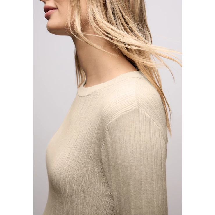 Pulóver - round neck rib sweater 2512