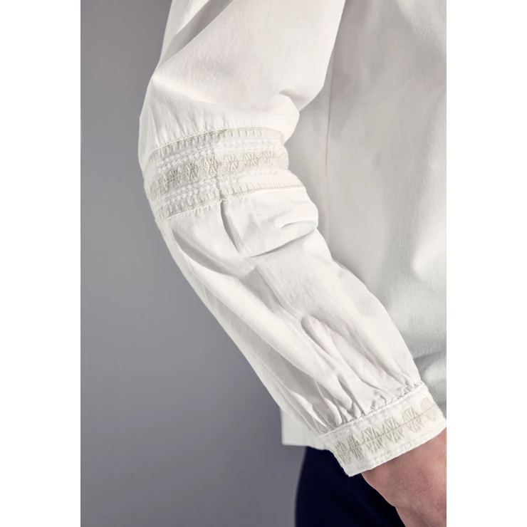 Blúz - Cotton tunic blouse w embroide 2503