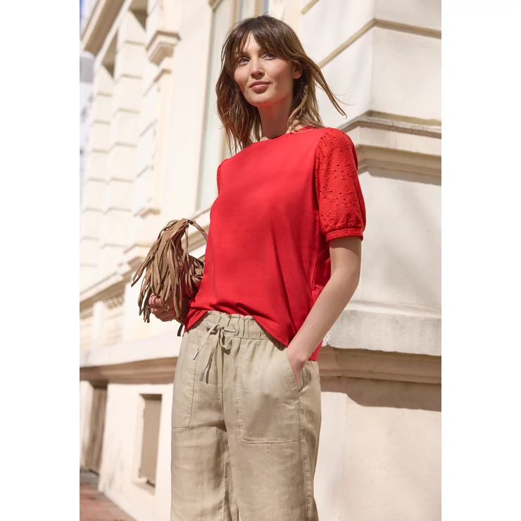 Póló - SE_LTD QR _lace sleeves shirt - 26FS