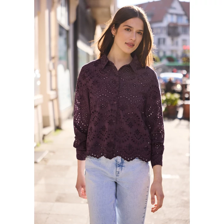 Blúz-Ing - SE_Shiffley Shirtcollar blouse - 2604