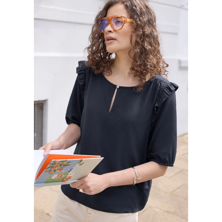 Blúz-Ing - Studio_Roundneck blouse w vola - 2606