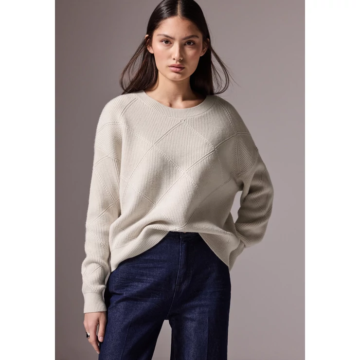 cropped sweater with structure 2410