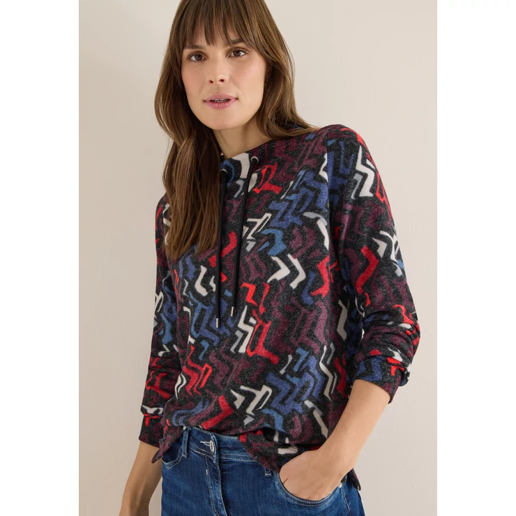 OTLT Ing - TOS Cosy AOP Funnel Neck 2511 WS02