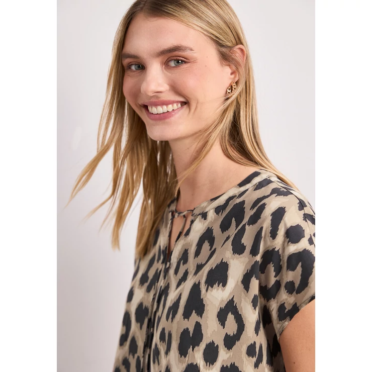 Blúz - LTD QR Splitneck blouse w smok - 26FS