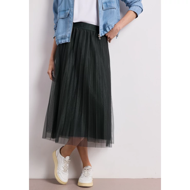 Szoknya - Midi Plissee Tuell skirt solid - 2605