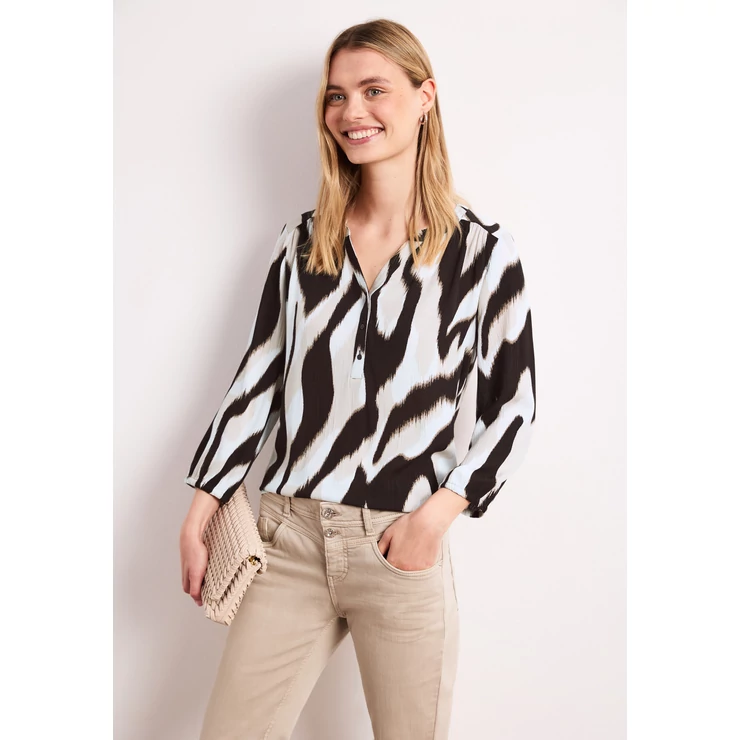 Ing - printed mat-mix shirt w.button - 2604