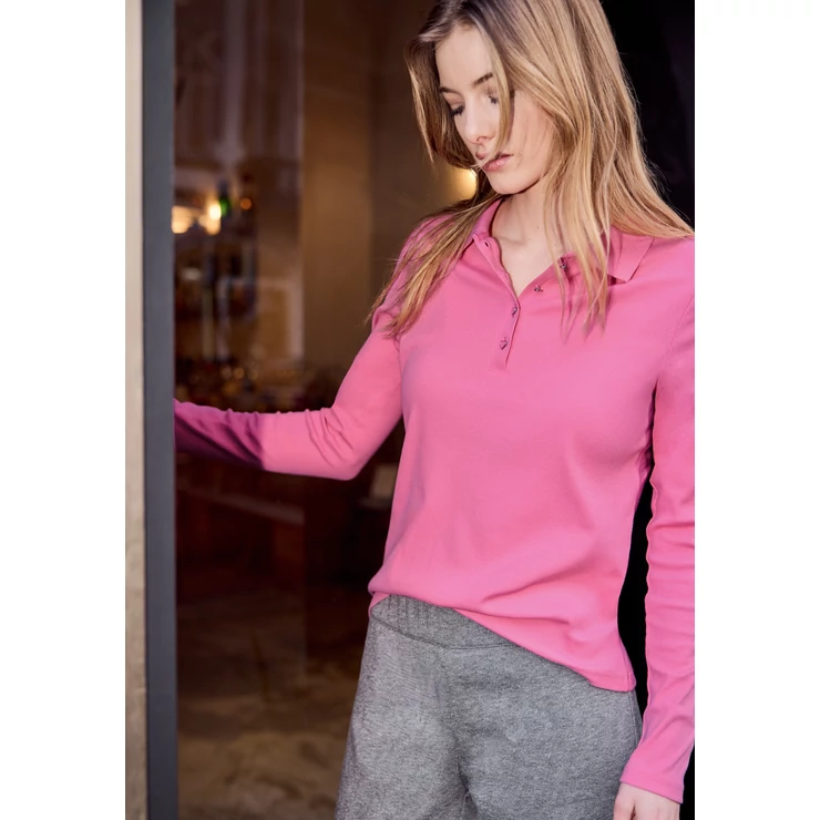 Póló - LTD QR_Studio_rib polo shirt w - 26FS