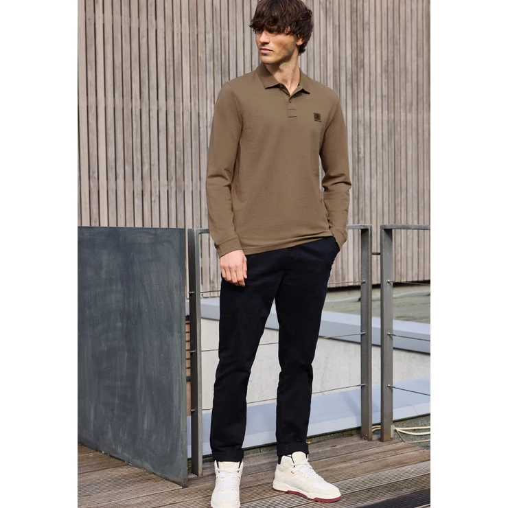 Póló - structured polo w. longsleeve 2510