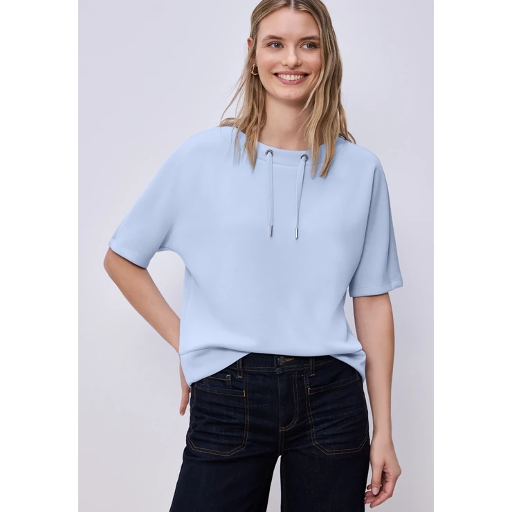 Ing - LTD QR silk look shirt w.draw - 26FS