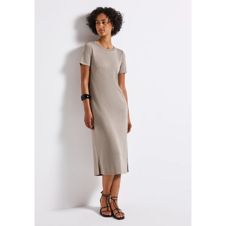 Ruha - Shiny T-shirt Dress solid 2506