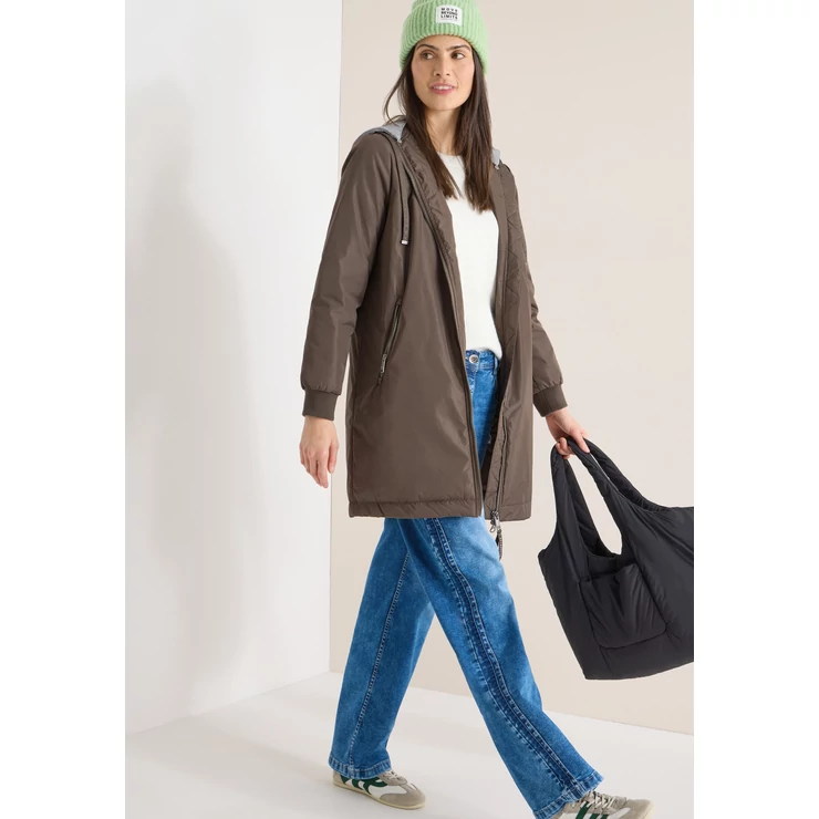 Kabát - Long Blouson with sweat hood 2601