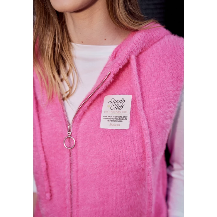 Sweat-kötött - LTD QR Studio_hoodie vest 2601