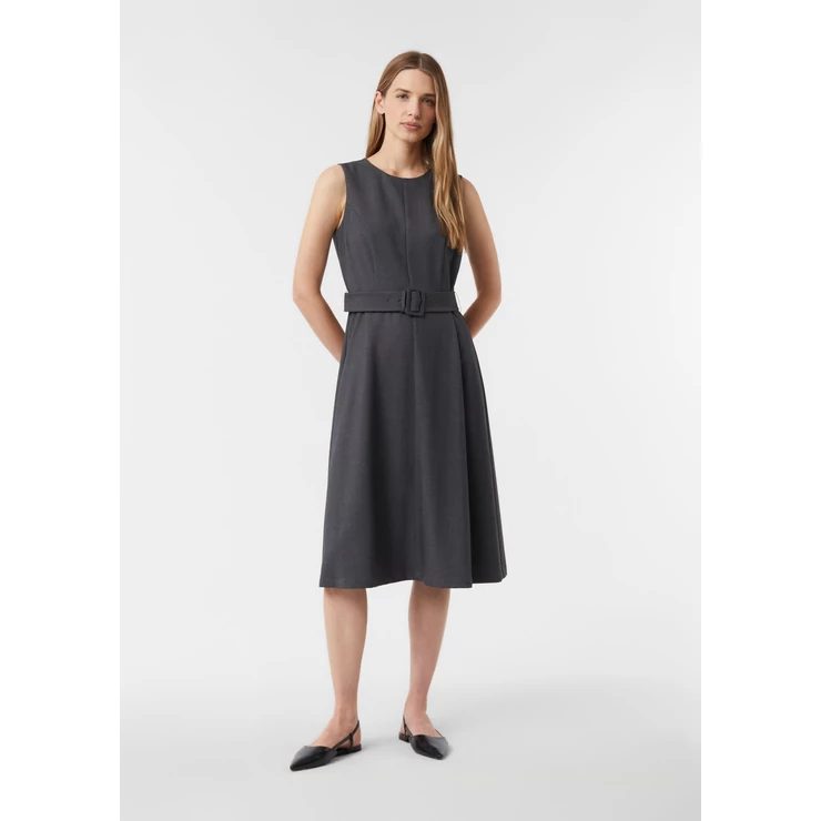 Ruha -  Sleeveless business dress with a belt 2510