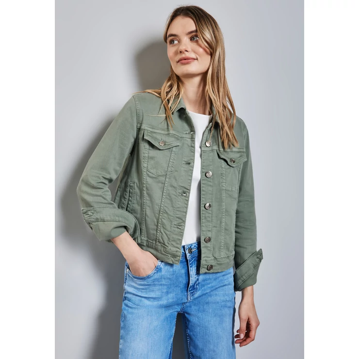 Blézer és dzseki indoor - QR Denim-Jacket,olive 2502