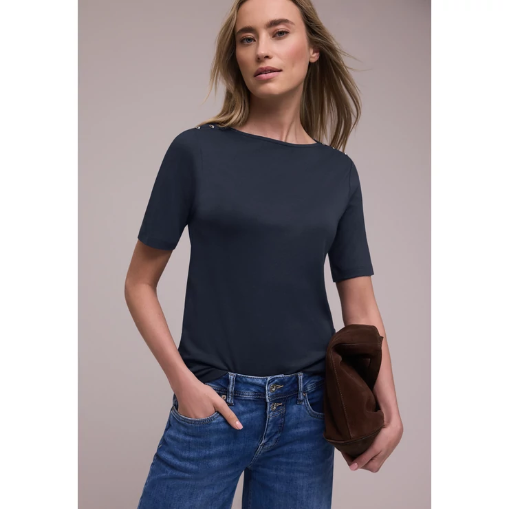 Ing - u-boat shirt w.deco buttons 2603