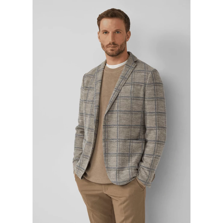 Zakó -  s.O JOGG: Regular-fit jacket in mottled bouclé jersey  - Beige | s.Oliver 2510 WSF02