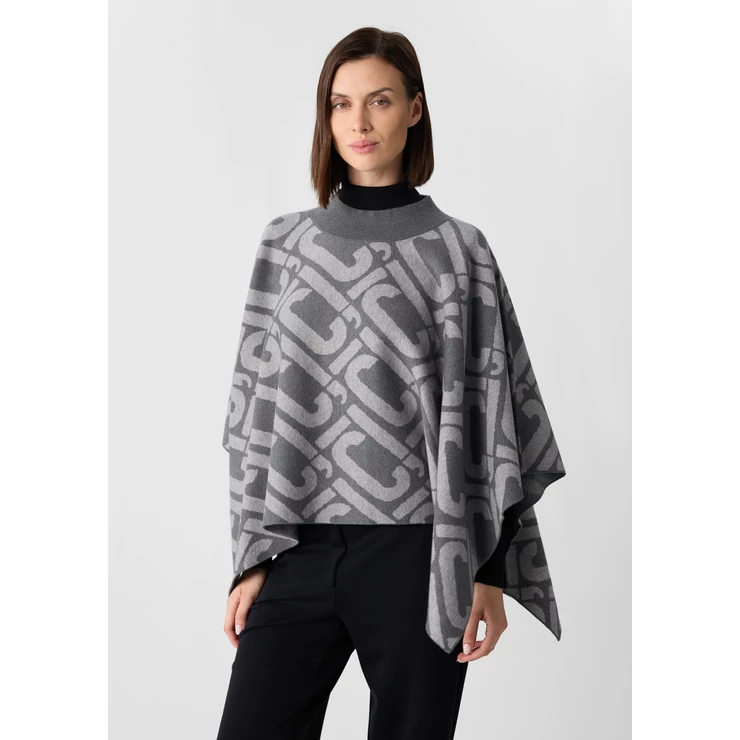 Pulóver -  Knitted poncho with icon pattern 2510