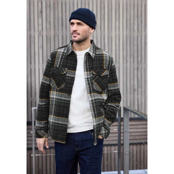 Dzseki/Zakó Indoor - y/d check overshirt w. fleece - 2509