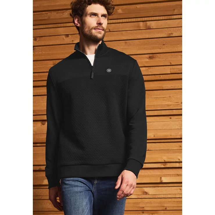 Pulóver - NOS structured troyer sweatshi - 25HW