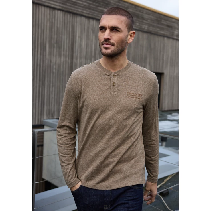 Póló - longsleeve henley, grindle w. - 2510