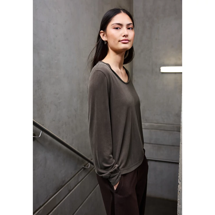OTLT Póló - silk look v-neck shirt - 2510